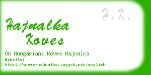 hajnalka koves business card